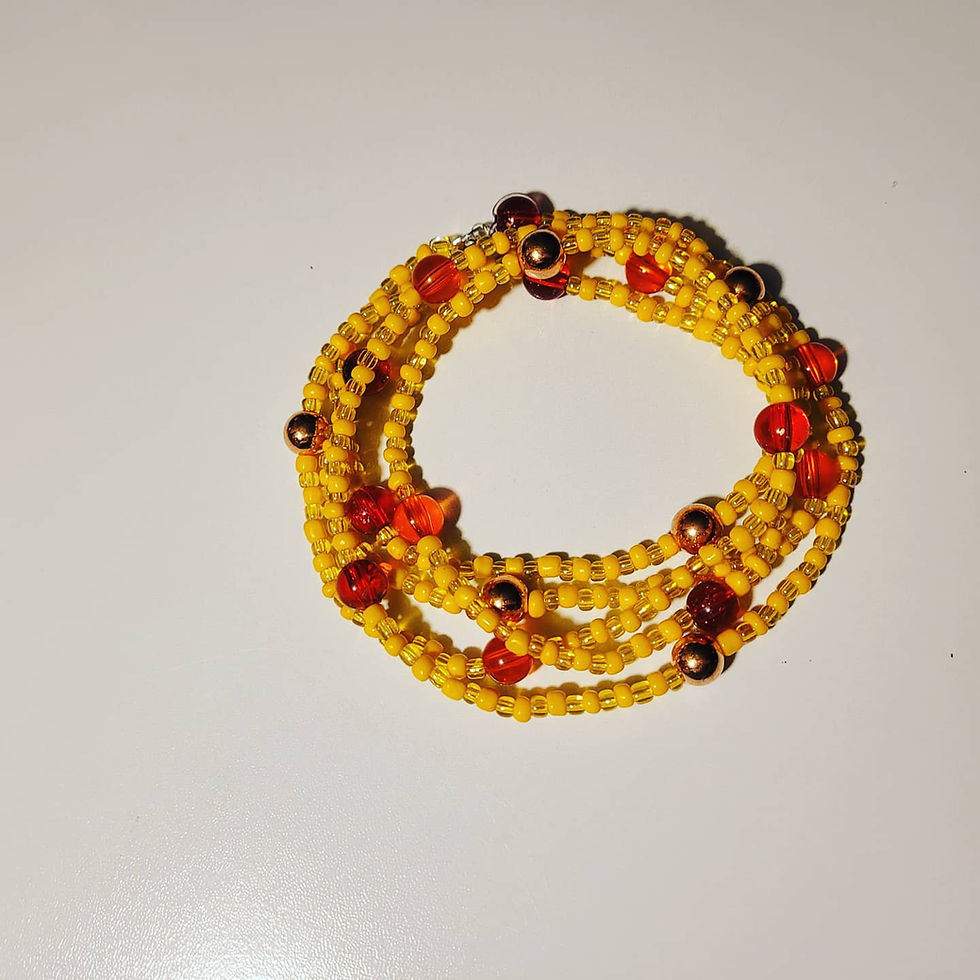 Thumbnail: "Sunshine and Gumdrops" Waist Bead Strand