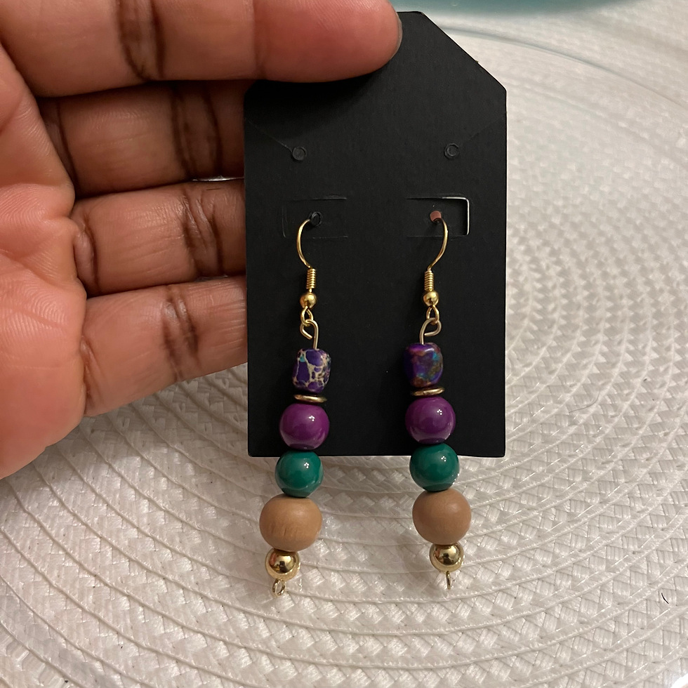 Thumbnail: "ENCHANTED SANDS" Crystal Beads Collection w/ Jade & Wooden Beads