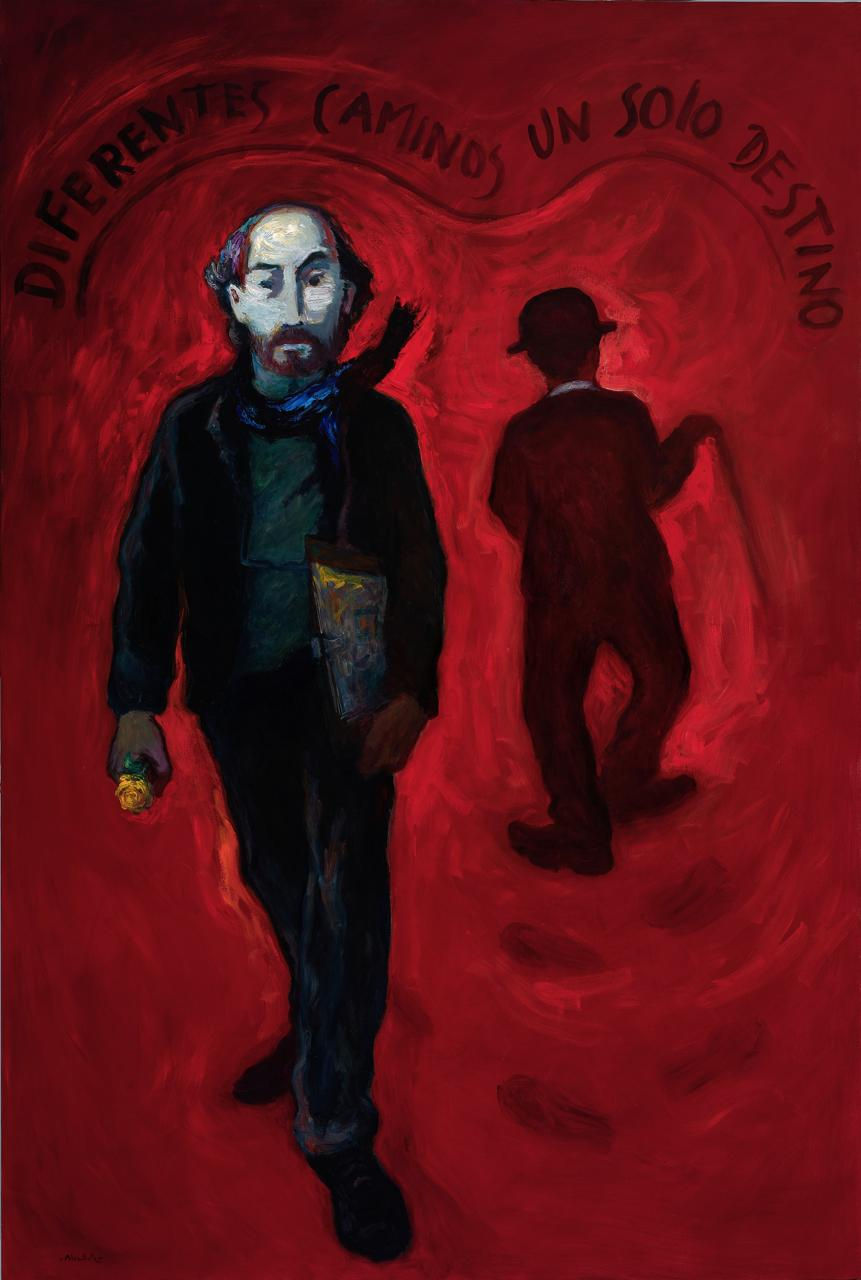 Diferentes caminos, un solo destino. 200 x 135 cm. Óleo sobre lienzo. 2026