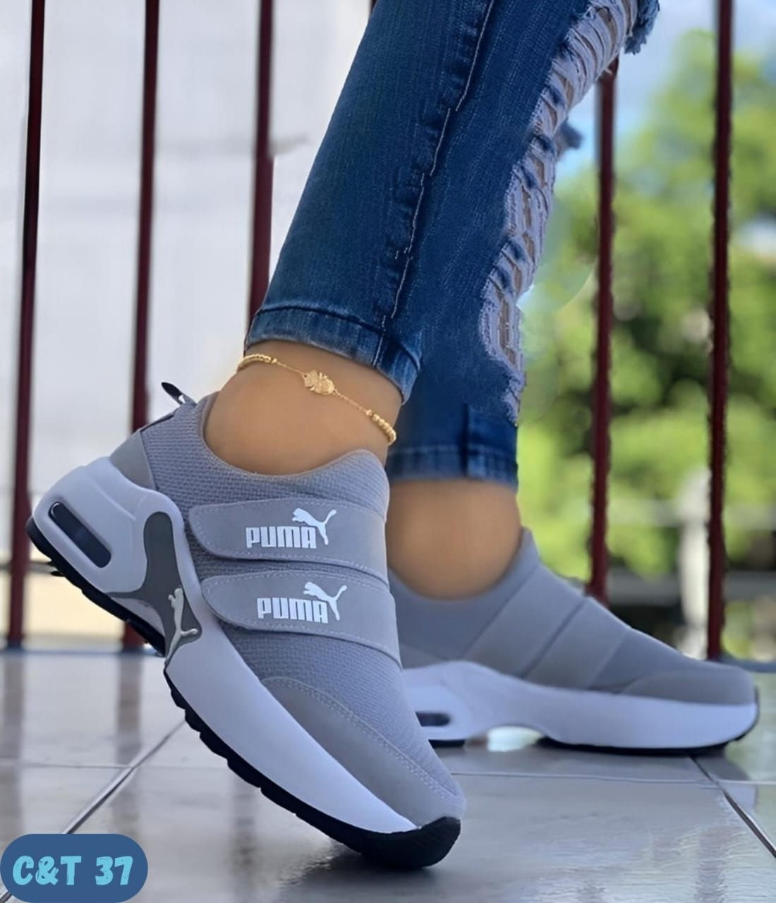 434 Puma Doble Cierre Gris(POCAS EXISTENCIAS)