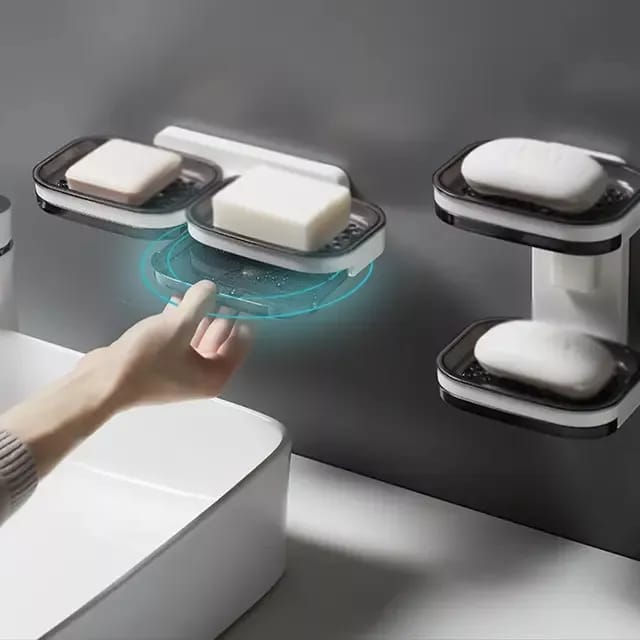 Miniatura: 358 Jabonera De Pared 2 Niveles Para Baño