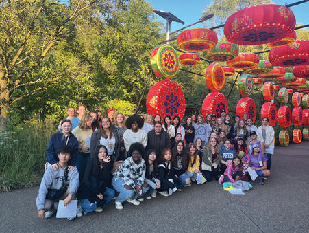 Members of the Thiel College Dietrich Honors Institute take free trips to many regional and national attractions like this trip to the Pittsburgh Asian Lantern Festival.
