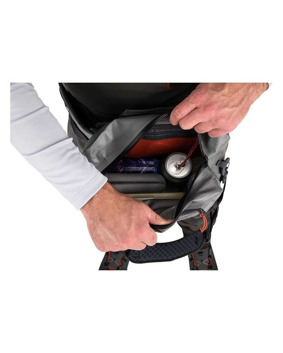 Simms Dry Creek Z Hip Pack Steel wasserdichte Hüfttasche für Fliegenfischer und Huchenfischer