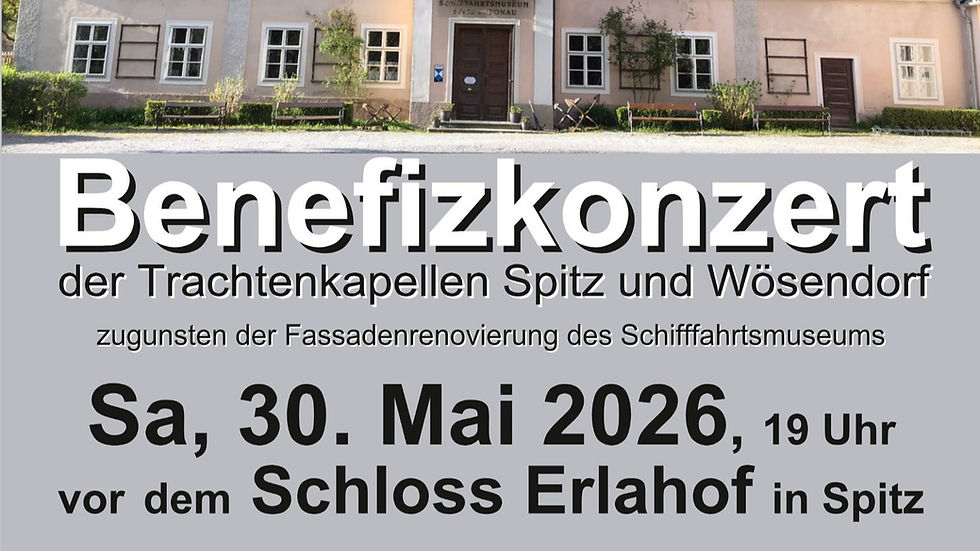 Benefizkonzert der Trachtenkapellen Spitz & Wösendorf