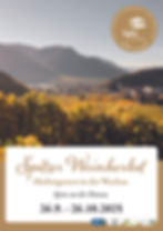Plakat Spitzer Weinherbst 2025 - © Tourismusverein Spitz