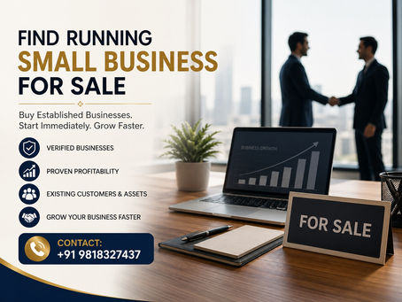 Find Running Small business for Sale - IndiaBizzness b2b Portal