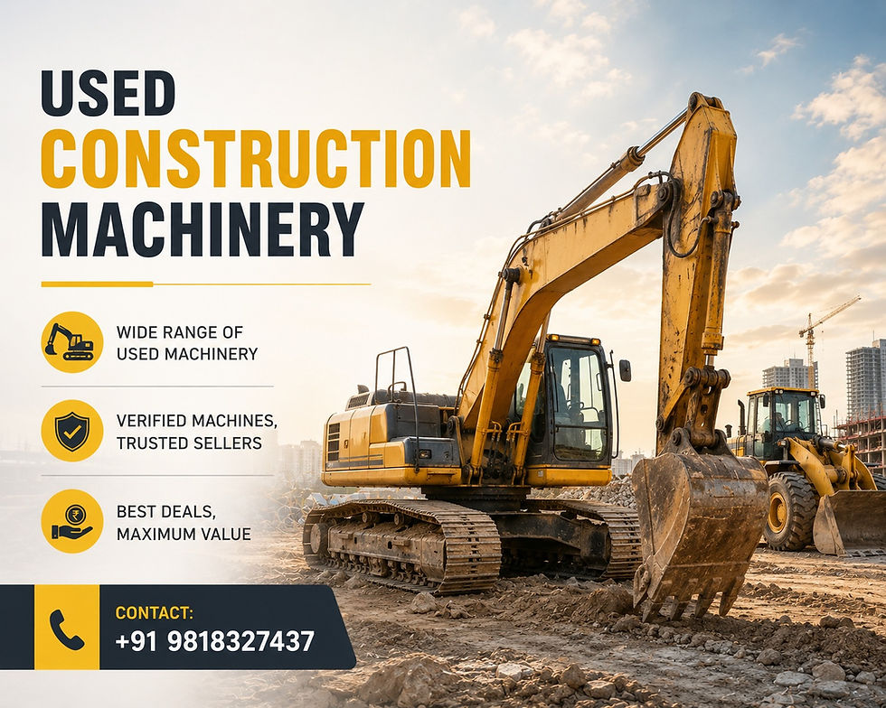 Used Construction Machinery for Sale - Buy Second Hand Construction Machine - IndiaBizzness B2B Portal
