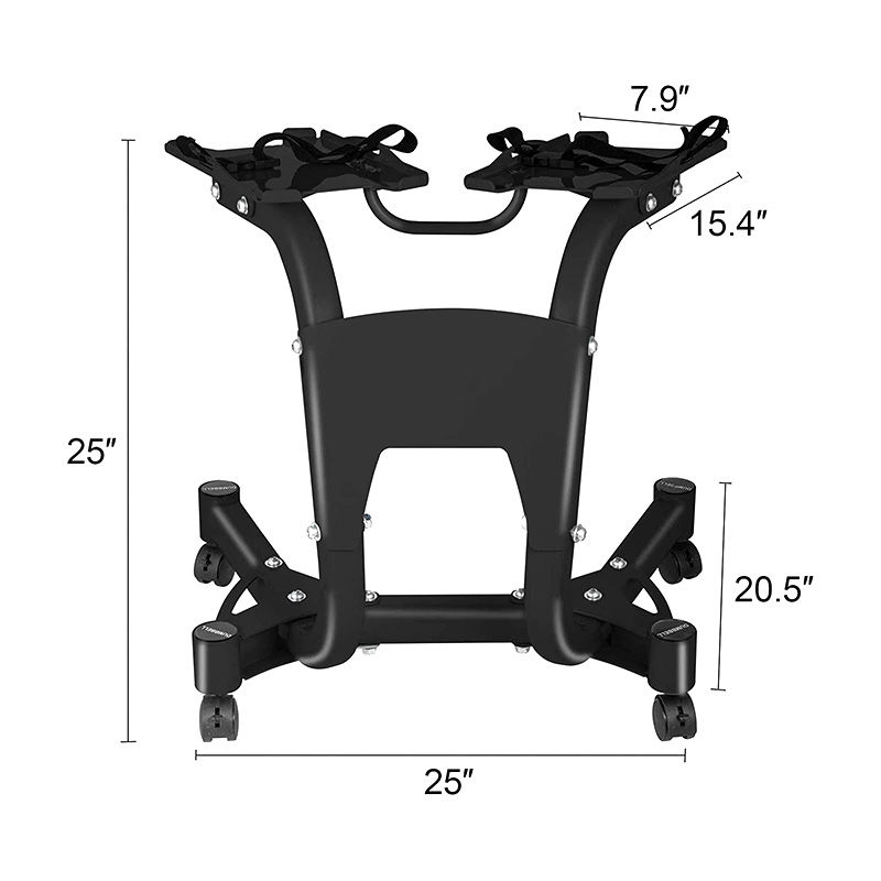 Thumbnail: Gym Machines 90lb Adjustable Dumbbell Parts Storage Rack Dumbbell With Weights