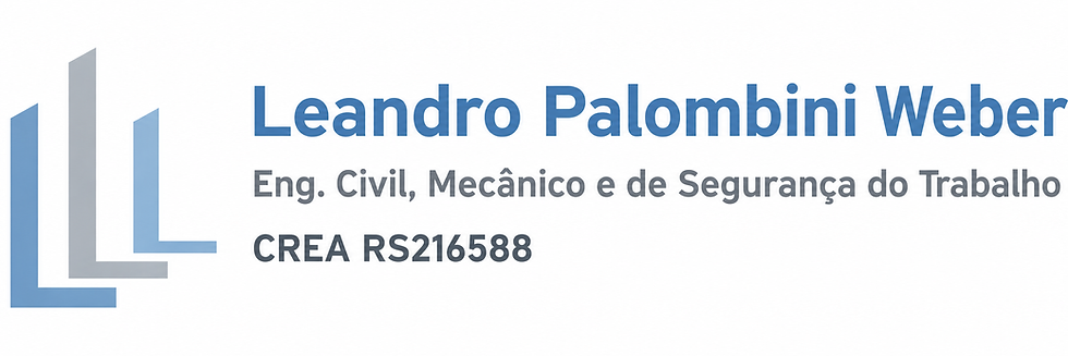 Leandro Palombini Weber, engenheiro civil, mecânico e de segurança do trabalho.