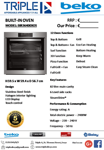 beko - BIR36400XOS | Triple A