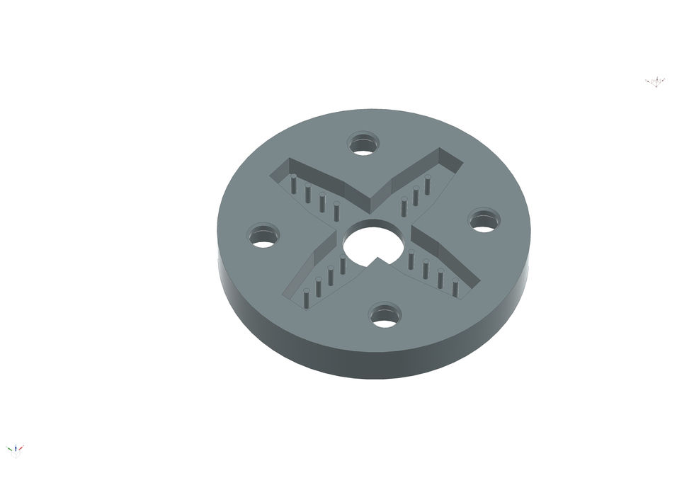 Bottom mallet clamp from above