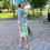 Thumbnail: Irresistible Multicolour Green/Purple Ruched Fitted Dress