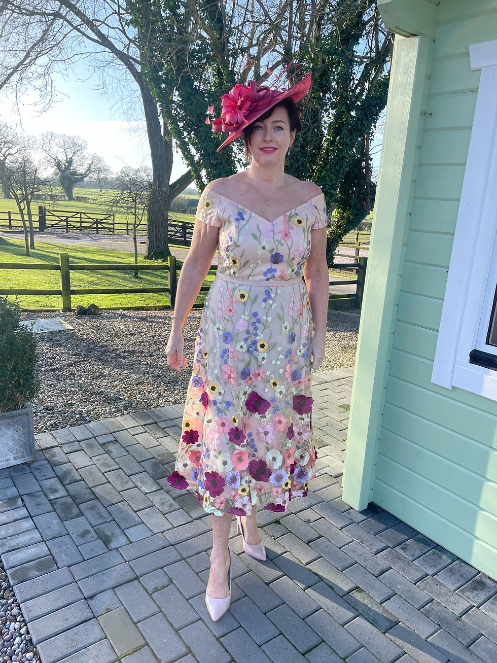 Thumbnail: Samantha Jane “Joy” 3D appliqué dress