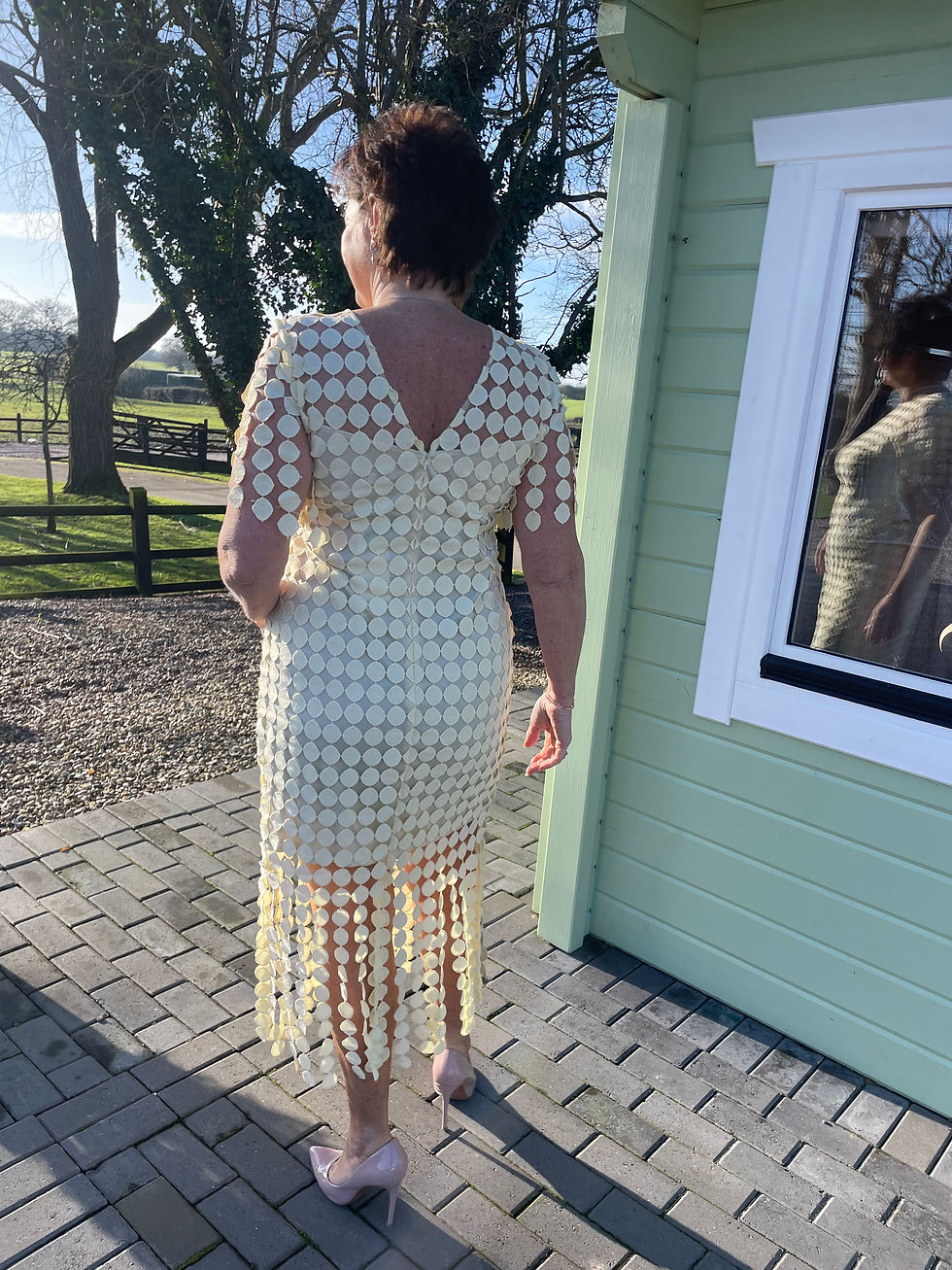 Thumbnail: Sammi Fringe dress - Lemon