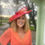 Thumbnail: Condici Tangerine Ombré Pleated Dress and Matching Hatinator