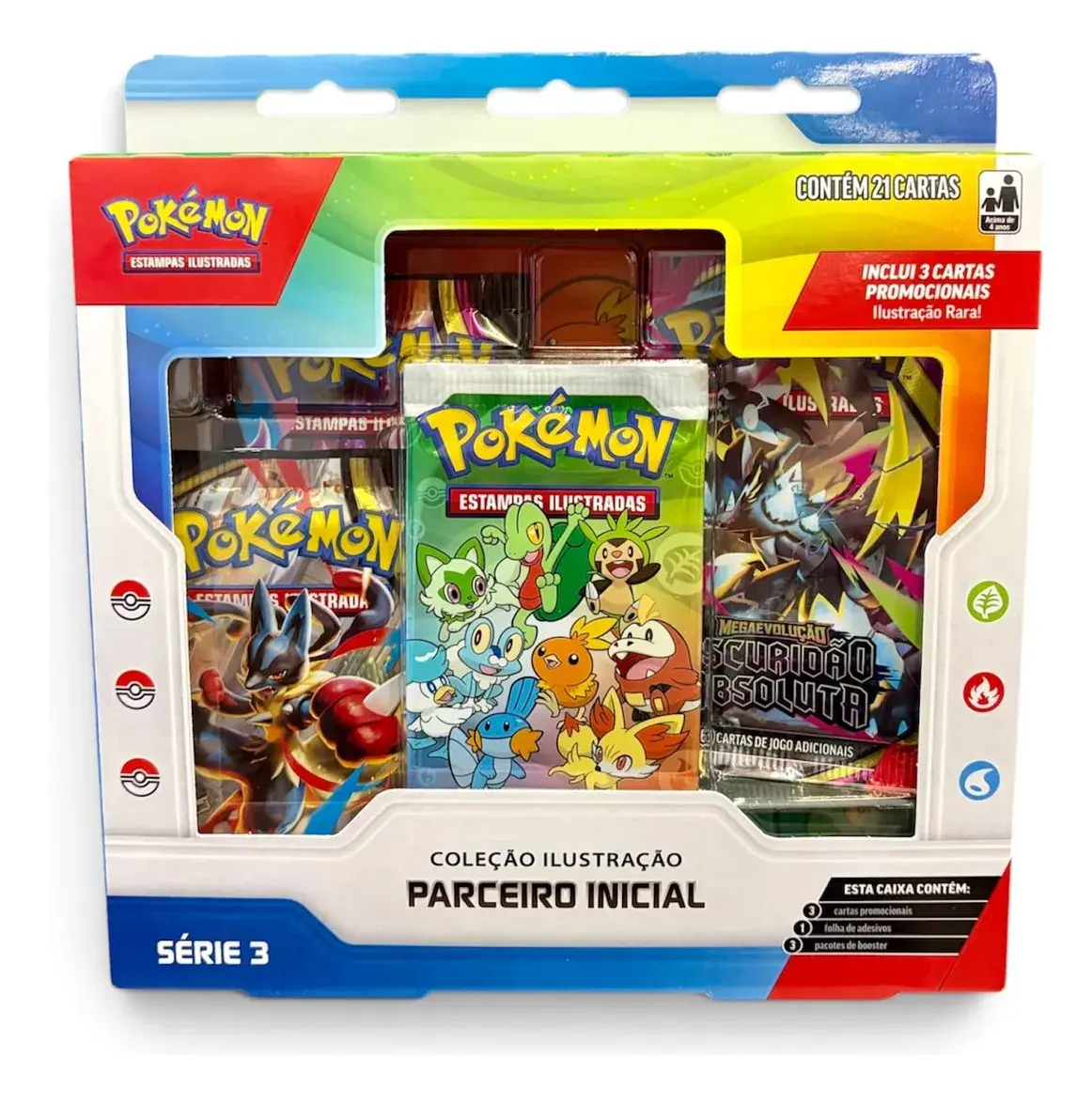 Box Pokémon: Coleção Ilustração Parceiro Inicial - Série 3
