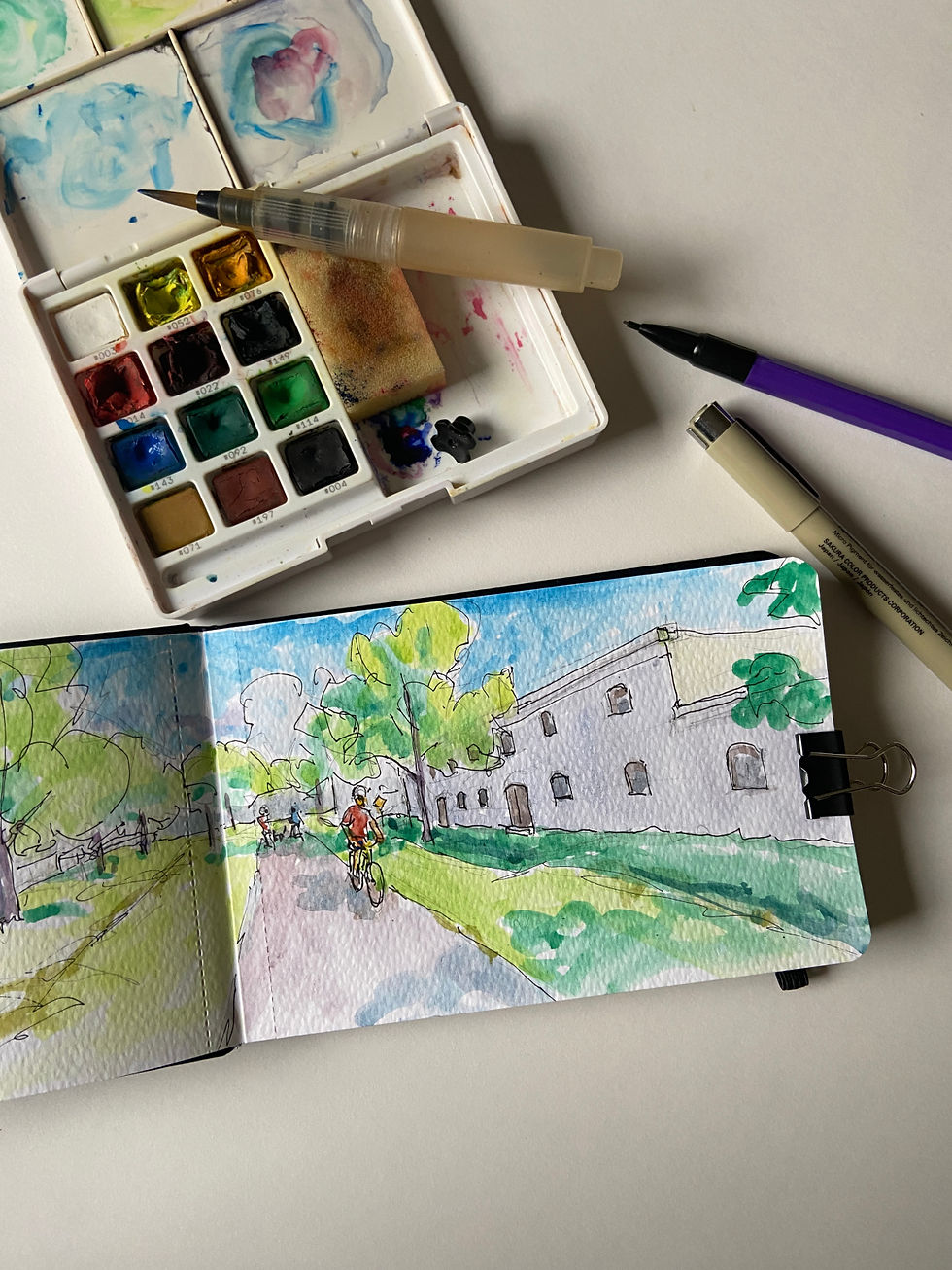 Urban Rails to Trails Sketch Walk Series