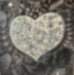 Buttons In A Heart Wall Hanging 12"x12"