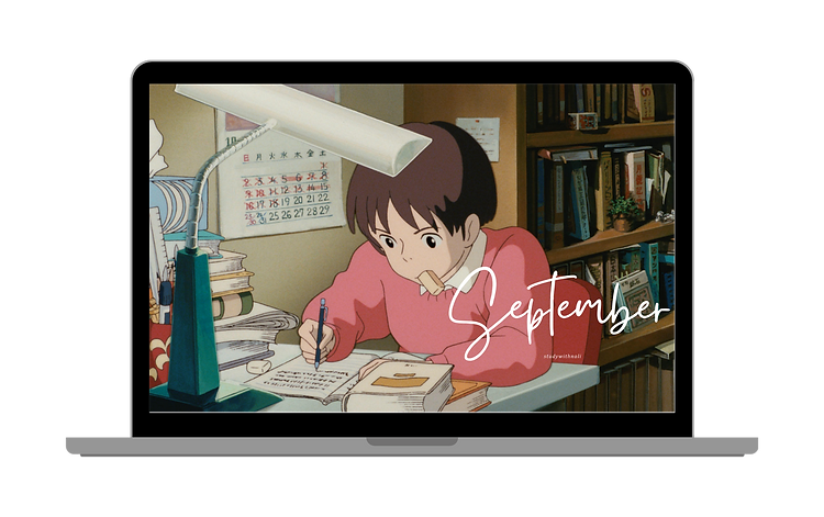 Laptop vector with a picture collage.