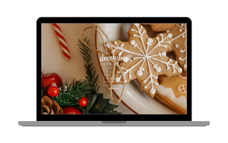 Laptop vector with a picture collage.