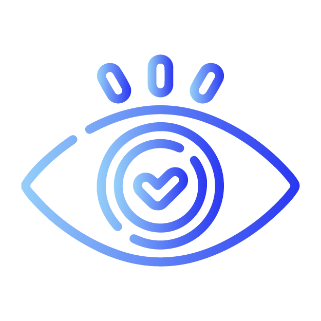Icono de rayo con degradado azul sobre fondo blanco, que simboliza energía o electricidad. Diseño simple y moderno.