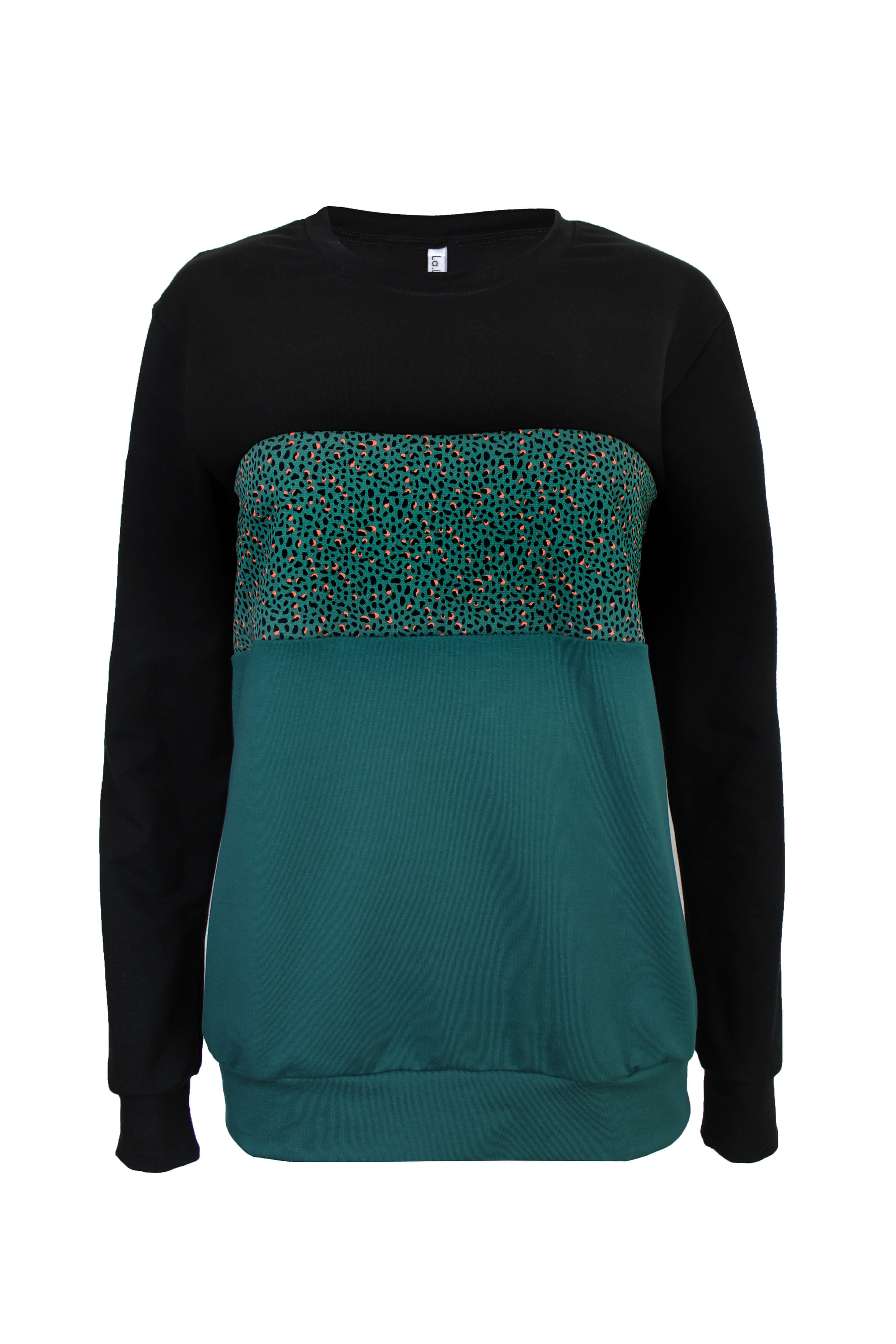 Pullover Schwarz / Dunkelgrün