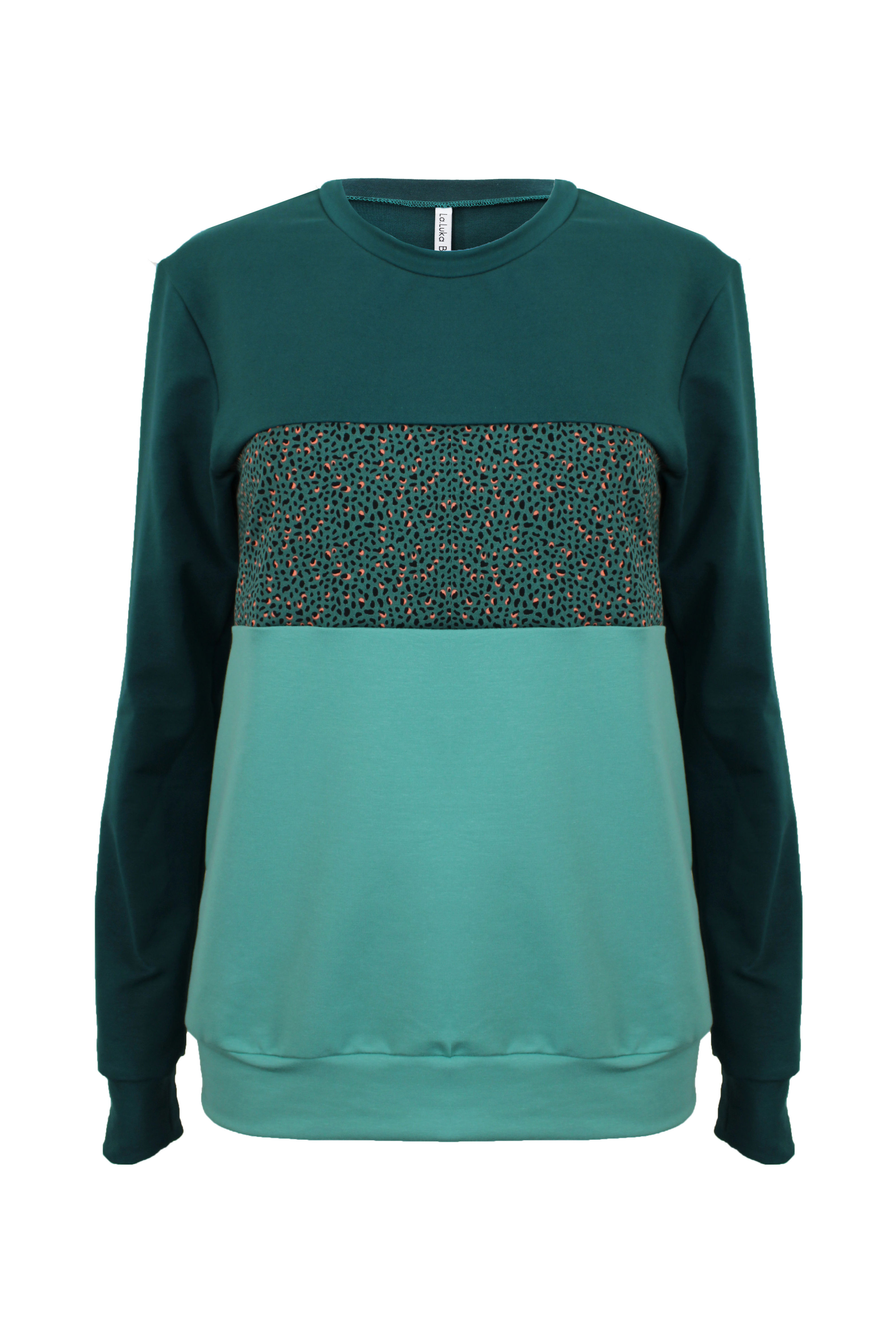Pullover dunkelgrün / mint
