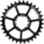 Corona para Sram 36T Aluminio NW 6 mm offset