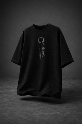 Veil of the Ronin Black Oversized Tee | Graph 19
