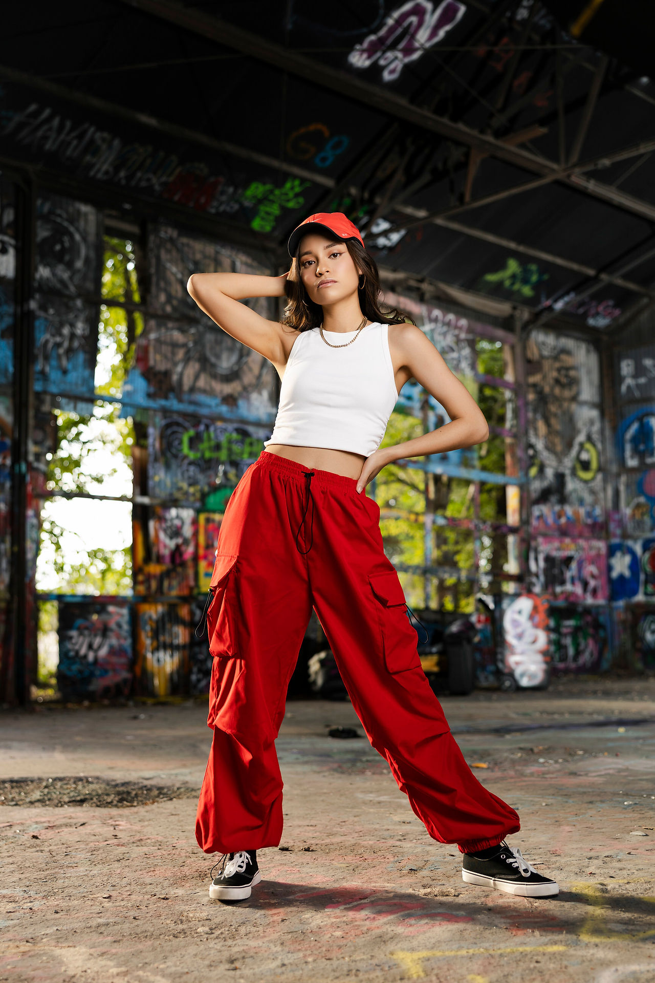 hip hop girl portrait two light set up fabrication yard off-camera flash photography tutorial 