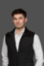 Pensacola Photographer Austen Hunter Photography professional dating headshots in pensacola with studio lighting on backdrop male example