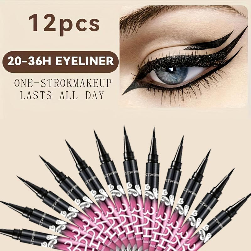 Miniatura: 12 PCS Hot Make Up Ultimate Black Liquid Eyeliner Long-lasting Waterproof Eye Li