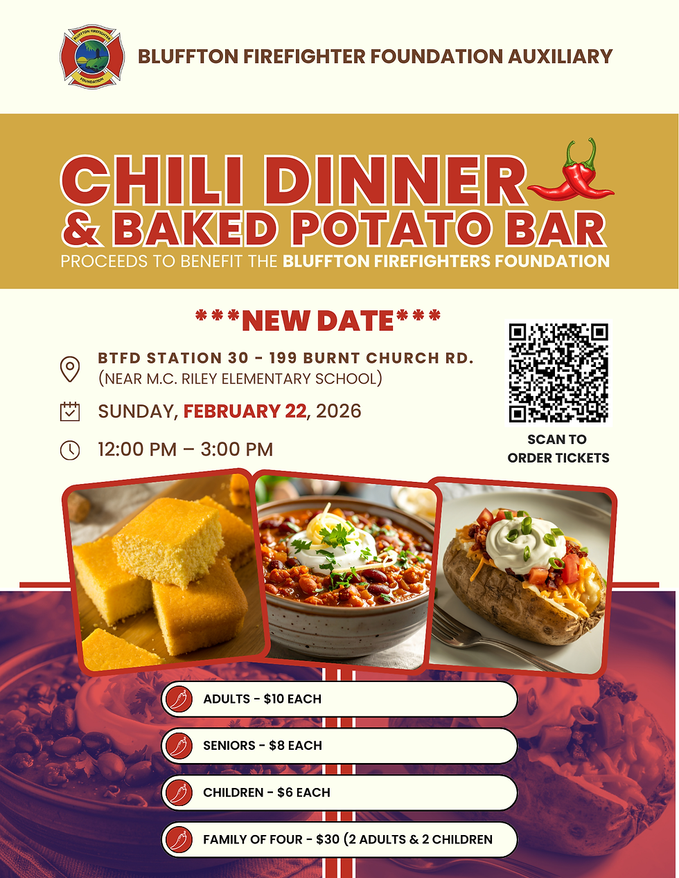 11th Annual Chili Dinner & Baked Potato Bar