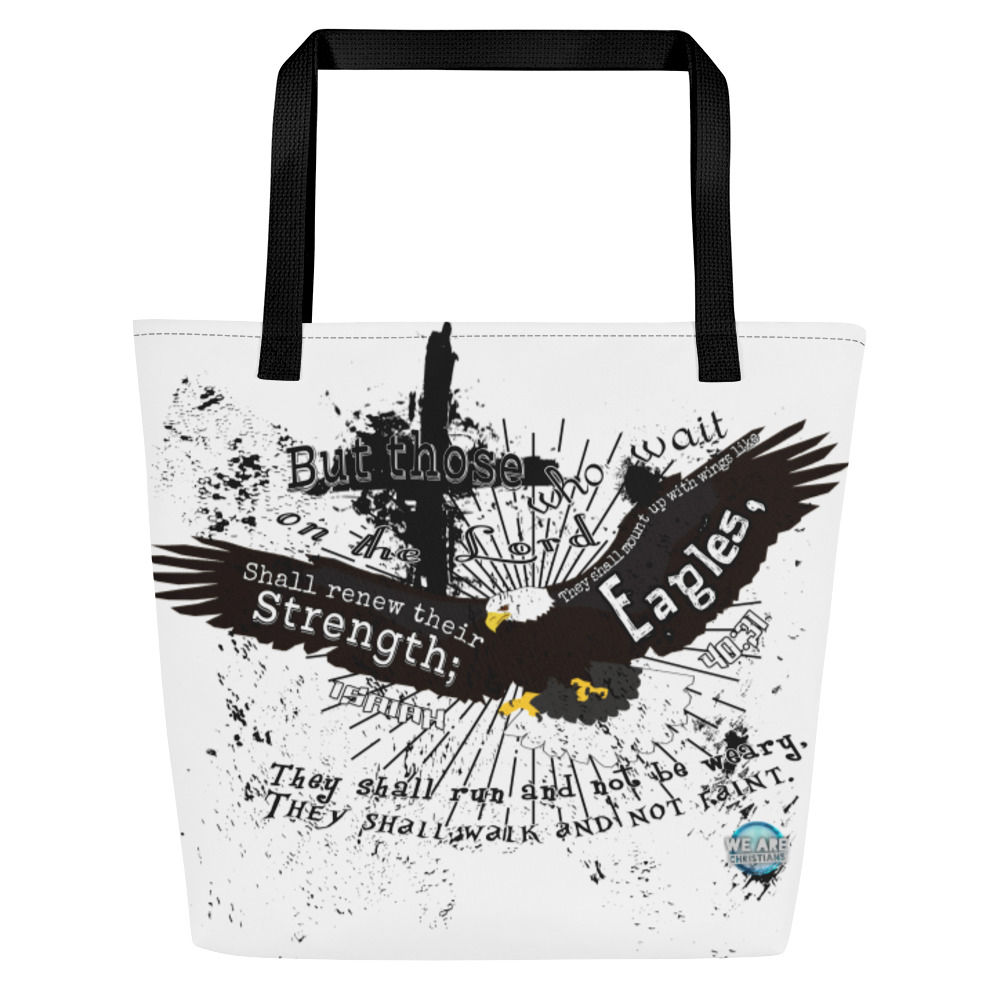 Isaiah 40:31 Beach Bag