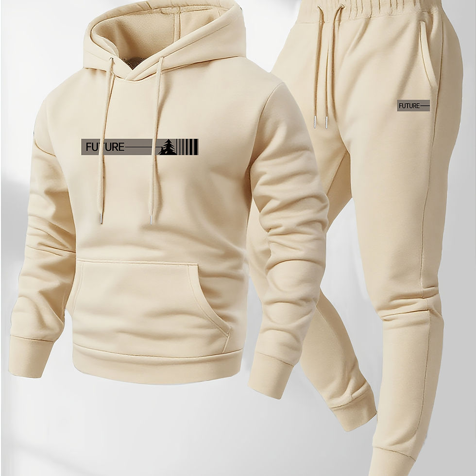 Thumbnail: The 2026 new men's two-piece casual long-sleeved hooded sports shirt and sports 
