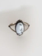 genuine white buffalo large stone cuff bracelet set in sterling silver