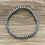 Thumbnail: stretch sterling silver Navajo pearl bead bracelet