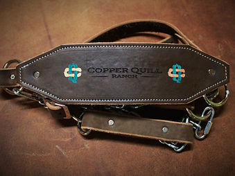 leather horse packing halter