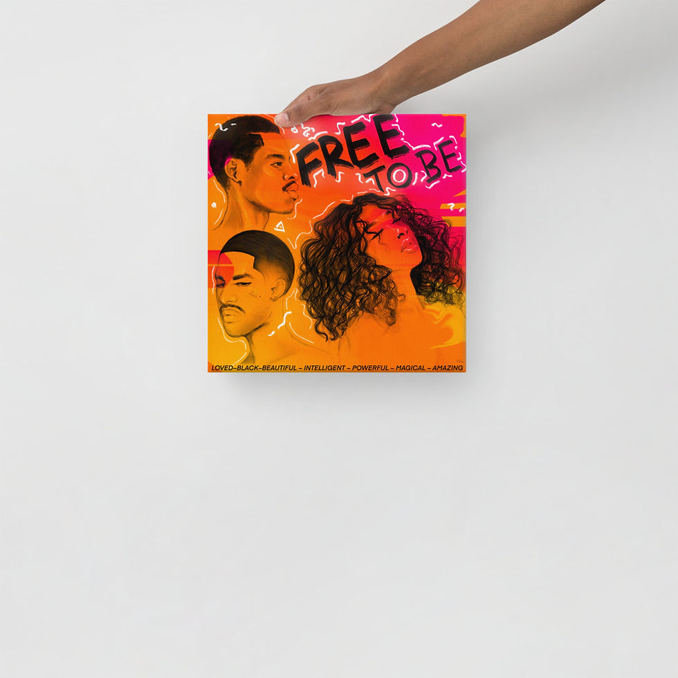 Thumbnail: “Free To Be”(orange edition) Canvas Print