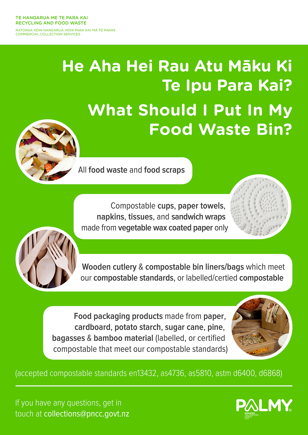 Green Food Waste Poster PNCC