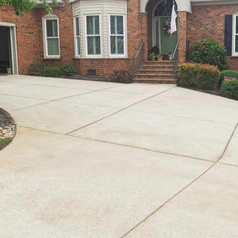 Clean Driveway after pressure washing