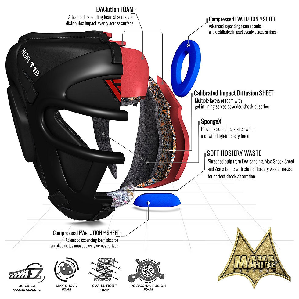 Miniatura: Cascos MMA Kickboxing Sparring.