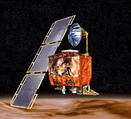 An artist's concept of Mars Climate Orbiter. NASA/JPL-Caltech