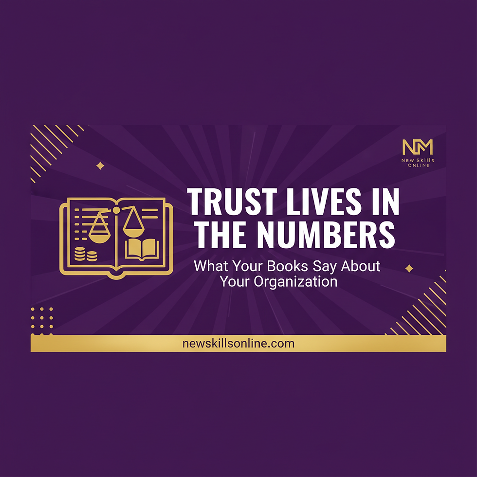 Trust Lives in the Numbers: What Your Books Say About Your Organization