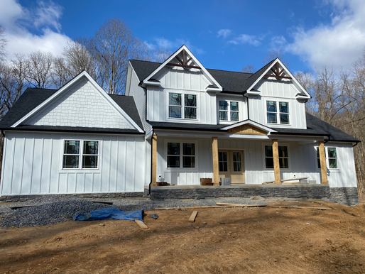 New Construction White Modern Farmhouse