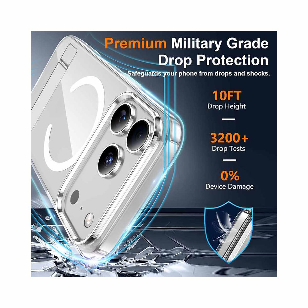 Miniatura: Capa Spidercase Magnética Transparente para iPhone 17 Pro Max – Proteção Militar