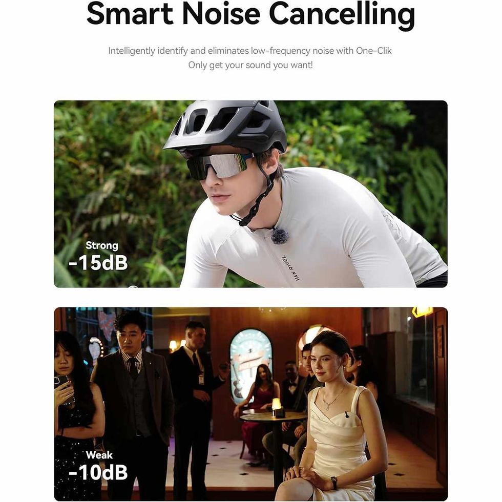 Miniatura: Microfone Sem Fios Hollyland Lark M2S Combo para iPhone, Android, Câmara e PC.