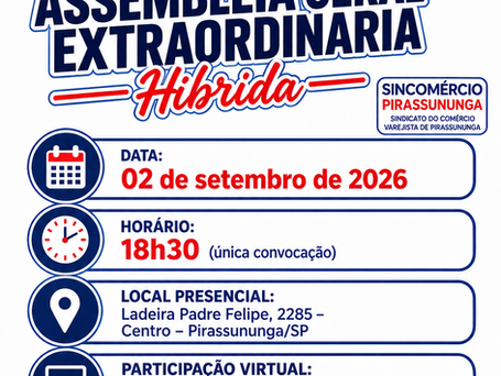 CONVOCAÇÃO – CONTINUAÇÃO DA ASSEMBLEIA GERALEXTRAORDINÁRIA – HÍBRIDA