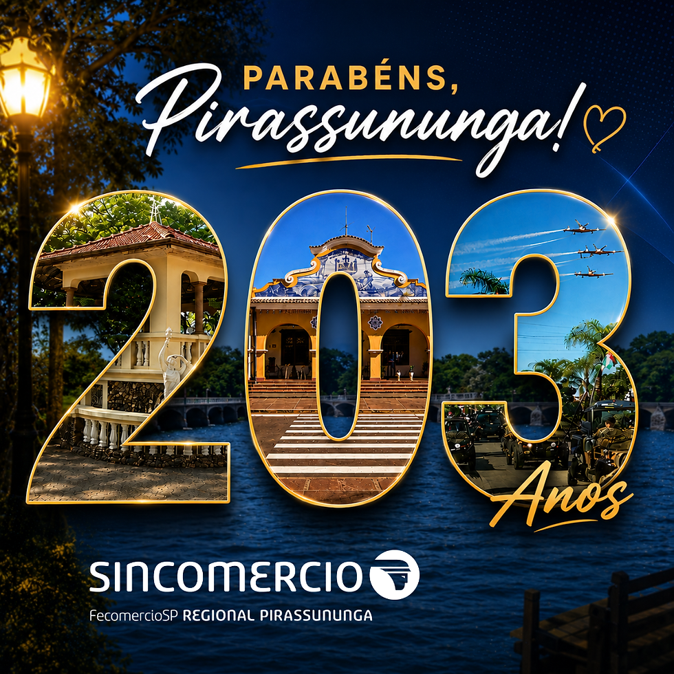 Nossa história, nosso orgulho, nosso futuro. Parabéns, Pirassununga, pelos seus 203 anos!