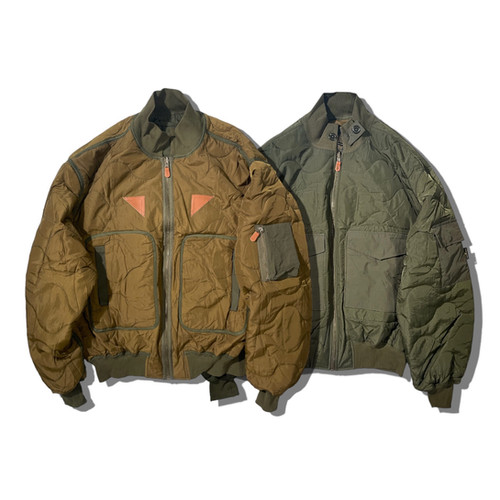 S8 Flight Jacket - Gold/Olive | clubstubborn